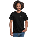 T-shirt Volwassenen - Voor en achter - black